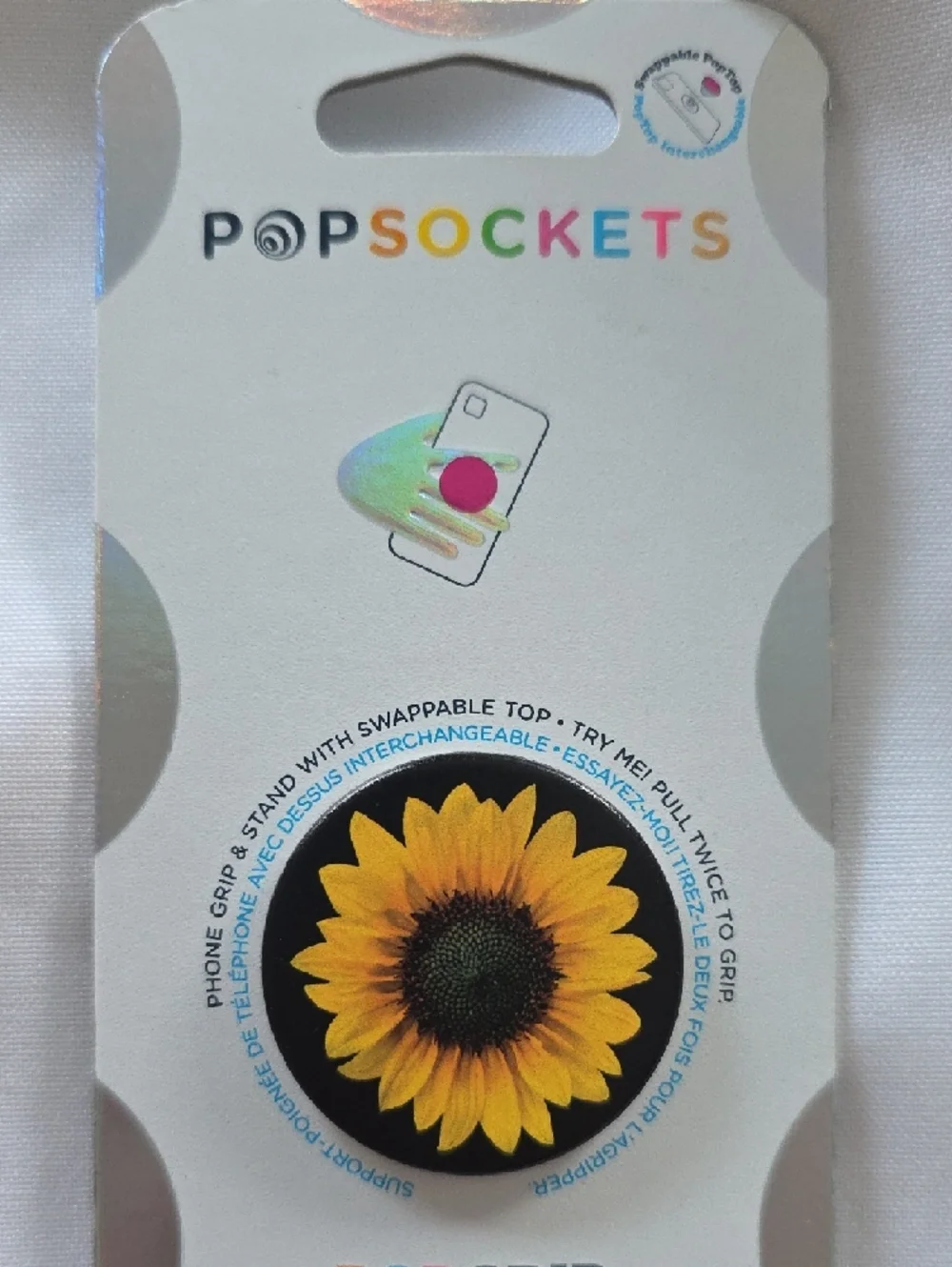 PopSocket PopGrip Sunflower Phone Grip - Yellow & Black
